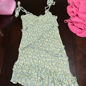 ASTR The Label Floral Dress with Ruffles